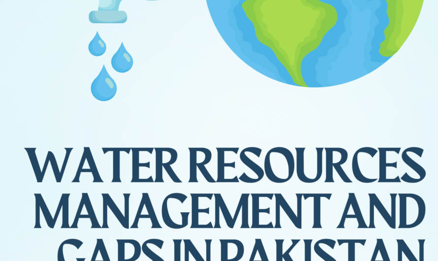 Water Resources Management and Addressing the Striking Gaps in Pakistan